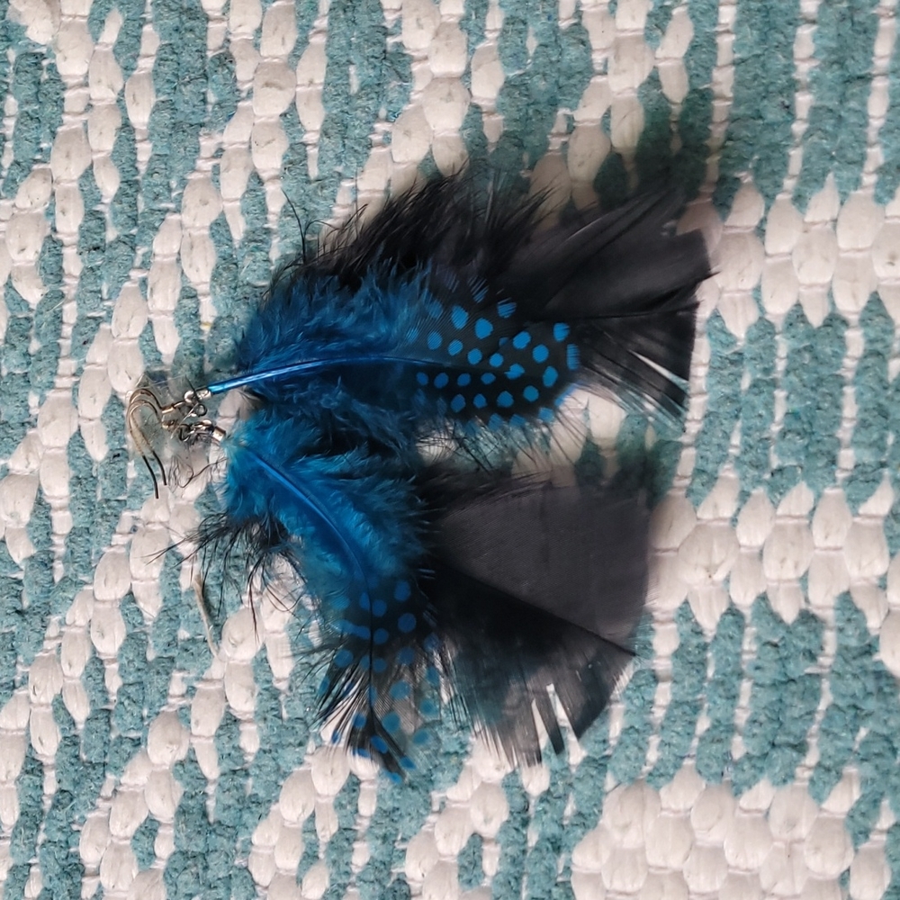Custom feather earrings